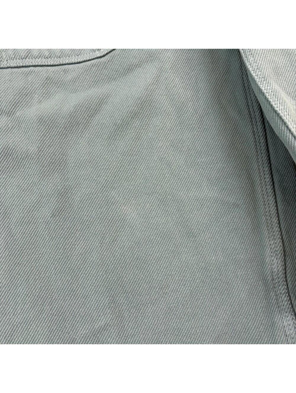 Outerknown Twill Flannel Rambler Shirt Organic Cotton Medium Turquoise Blue - Picture 5 of 8